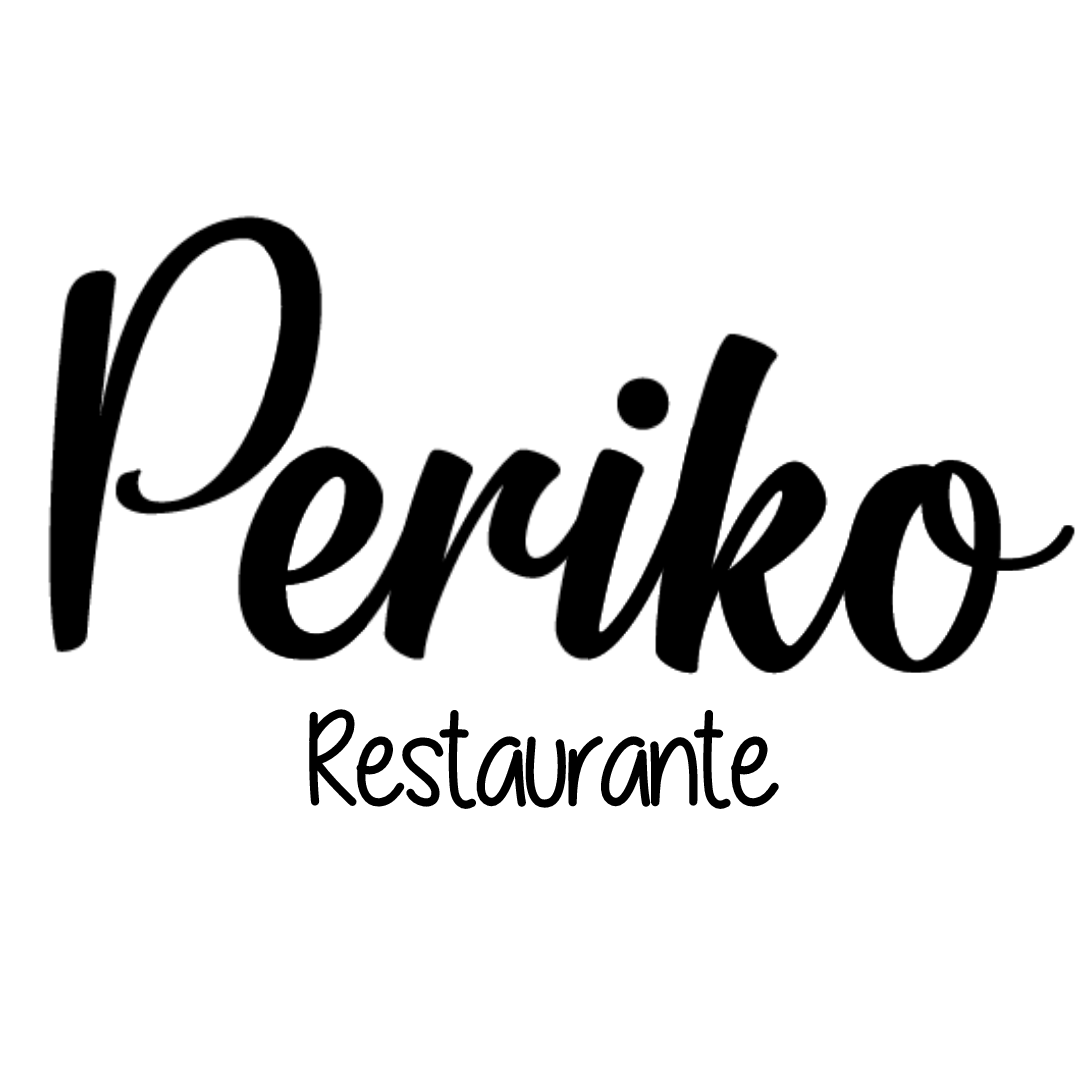Logo Periko Restaurante - Negro sobre Blanco